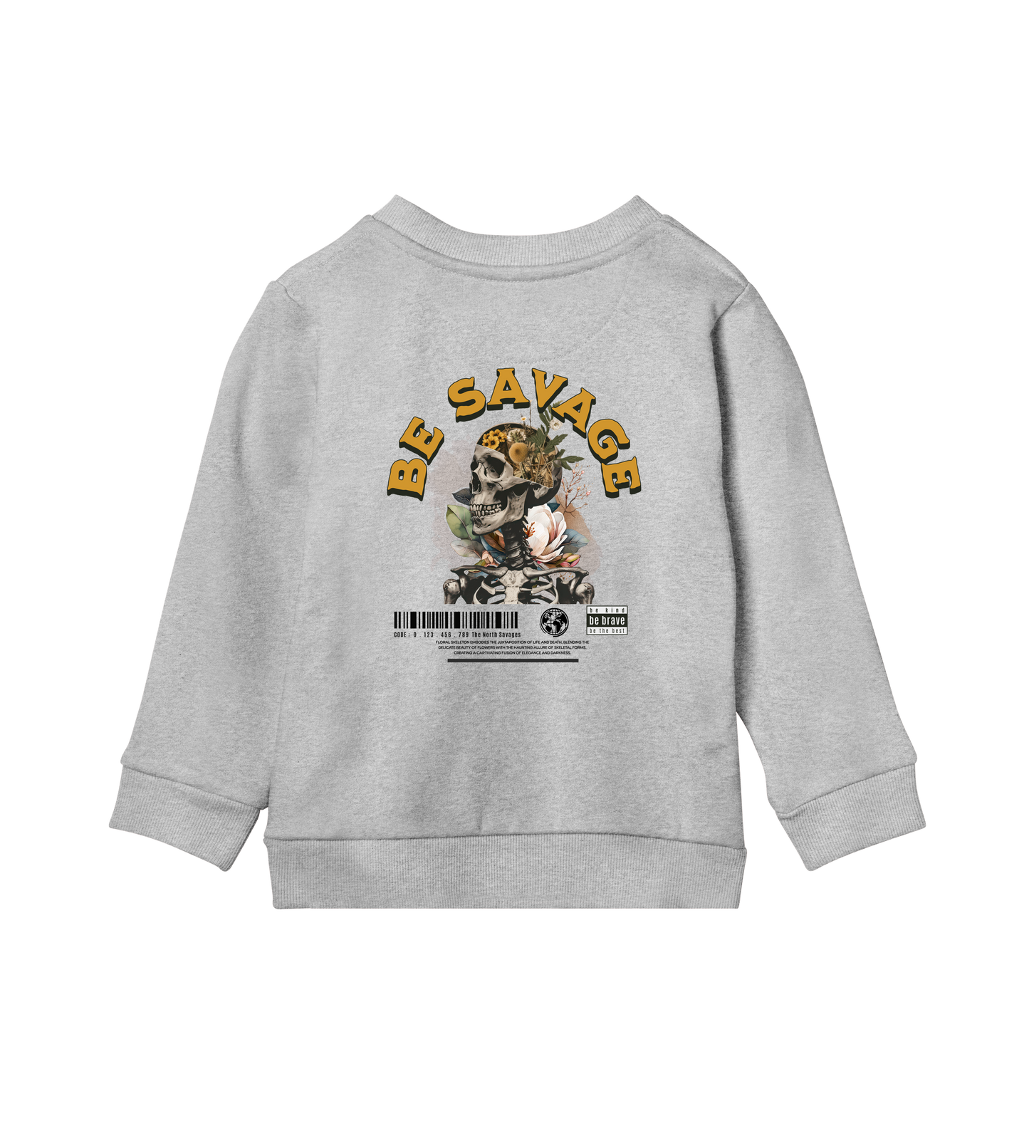 Floral Skeleton - Kids Sweatshirt