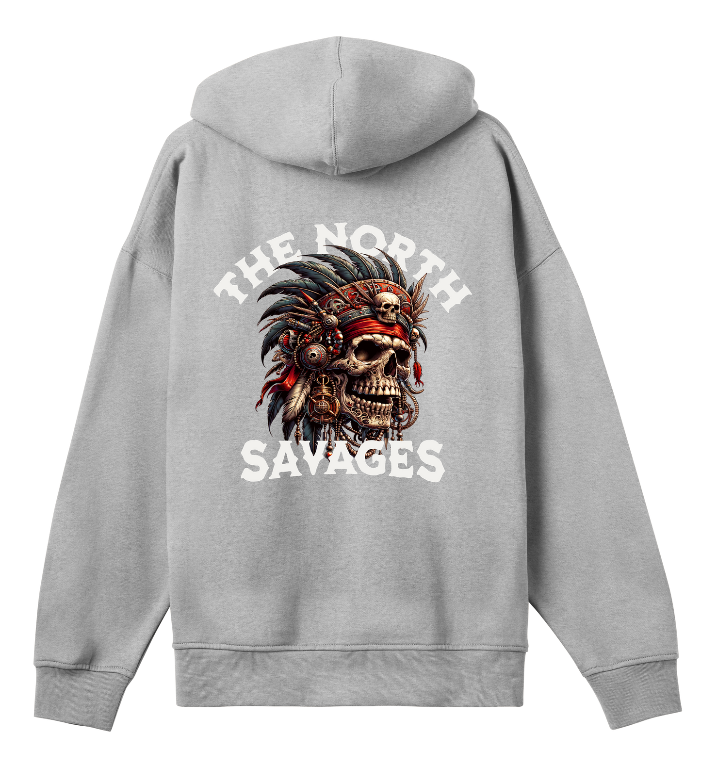 Savage Skull - Mens Boxy Hoodie