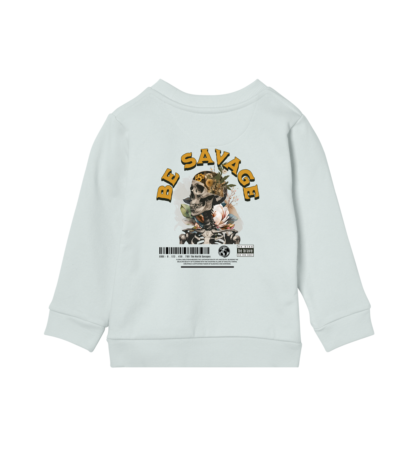 Floral Skeleton - Kids Sweatshirt