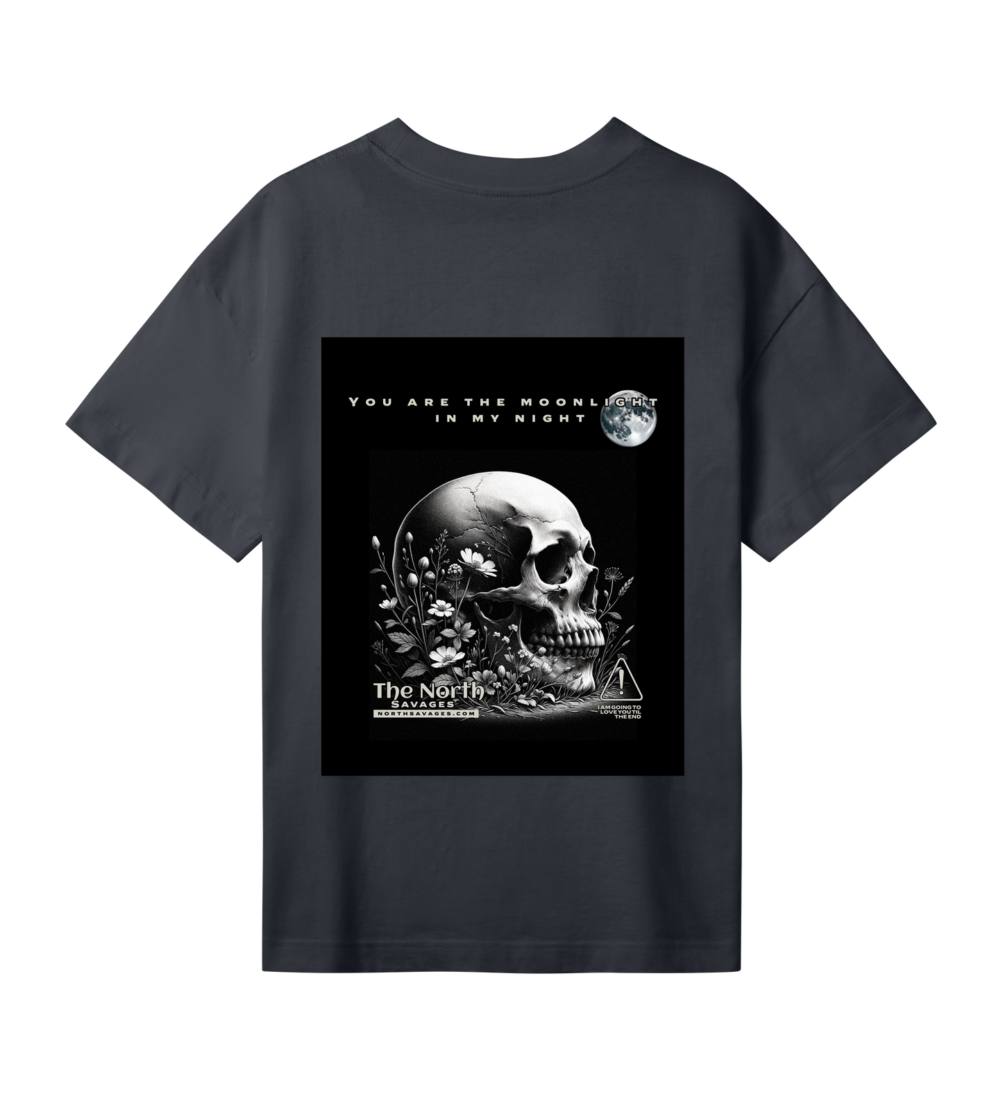 Moonlight Skull - Womens Oversized Tee