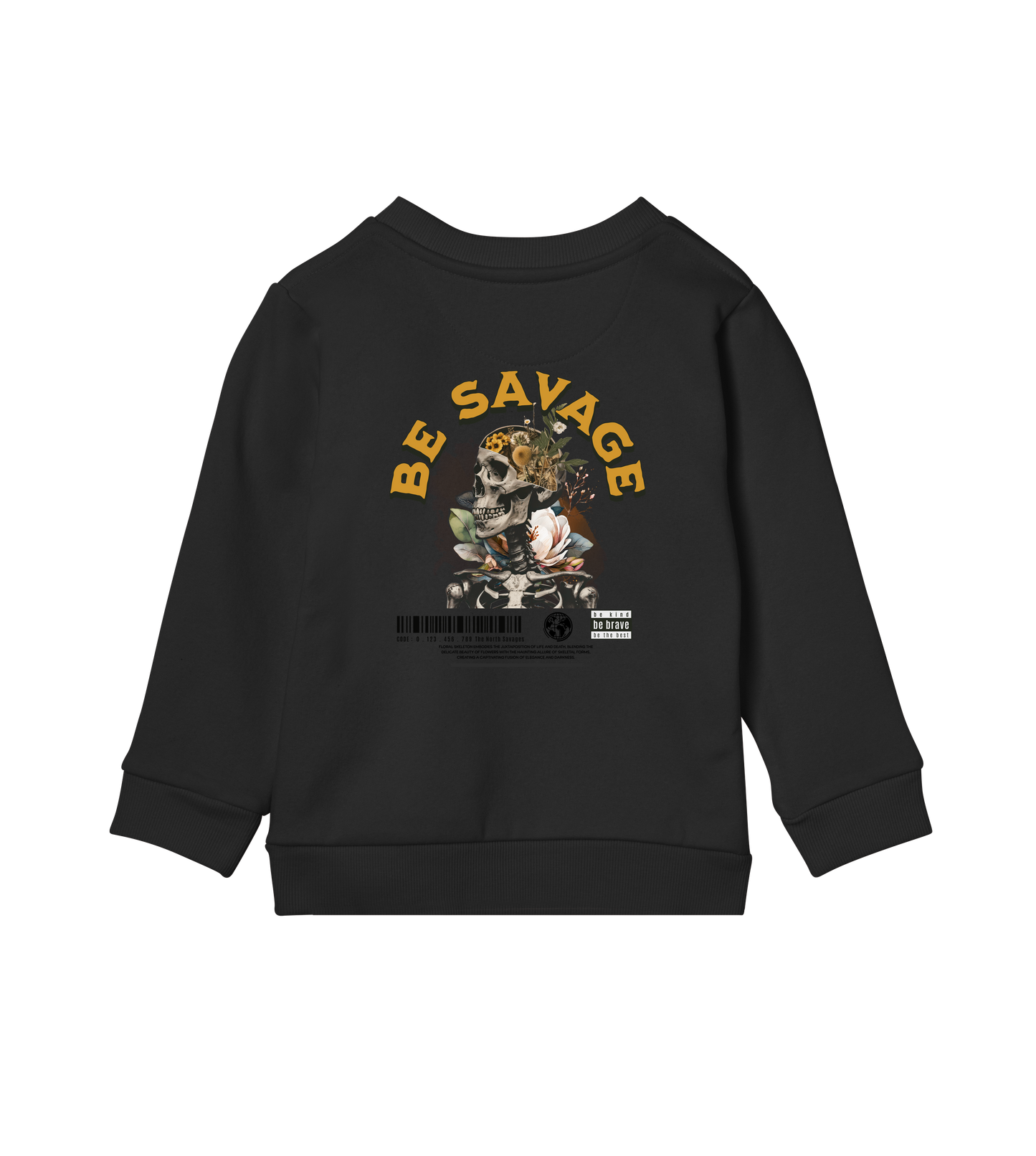 Floral Skeleton - Kids Sweatshirt