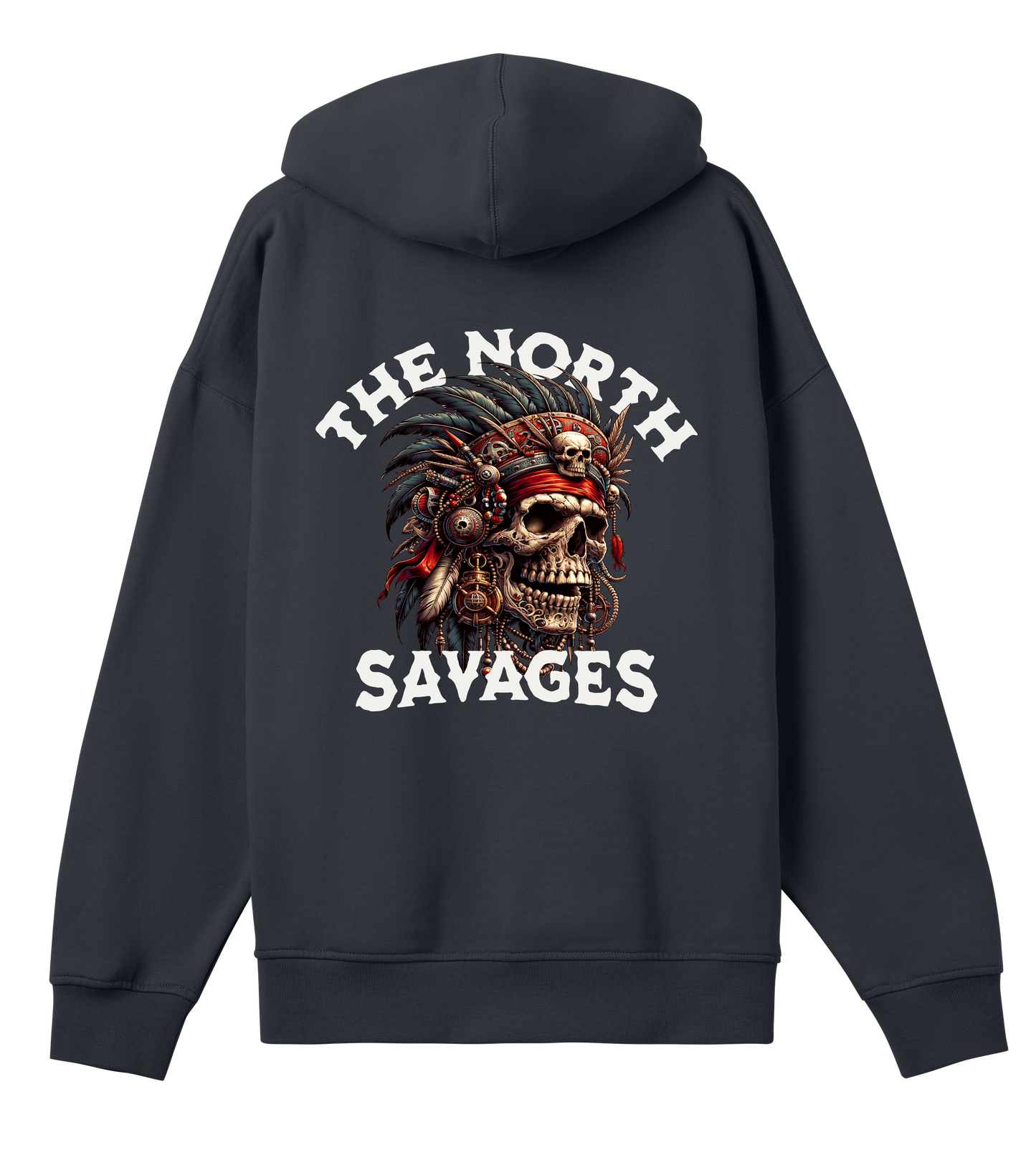 Savage Skull - Mens Boxy Hoodie