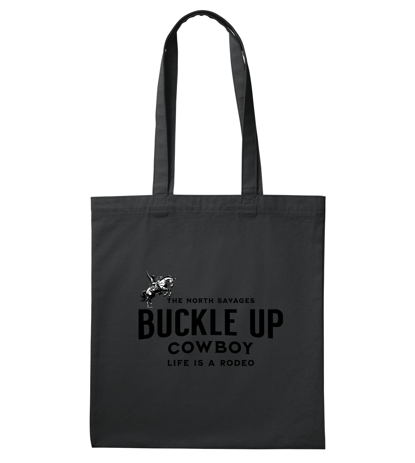 Buckle Up Cowboy - Canvas Tote