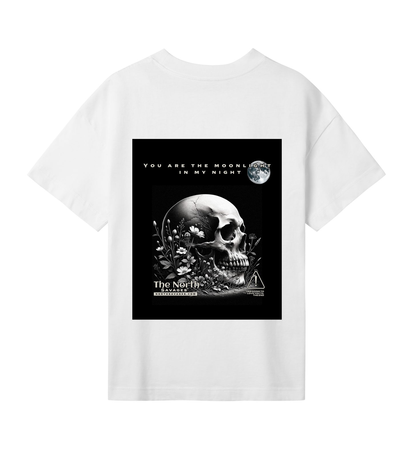 Moonlight Skull - Womens Oversized Tee