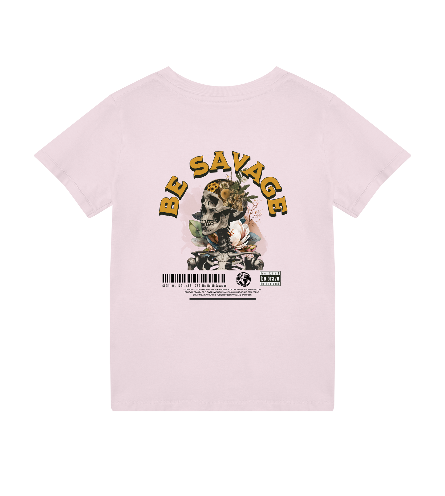 Floral Skeleton - Kids Tee